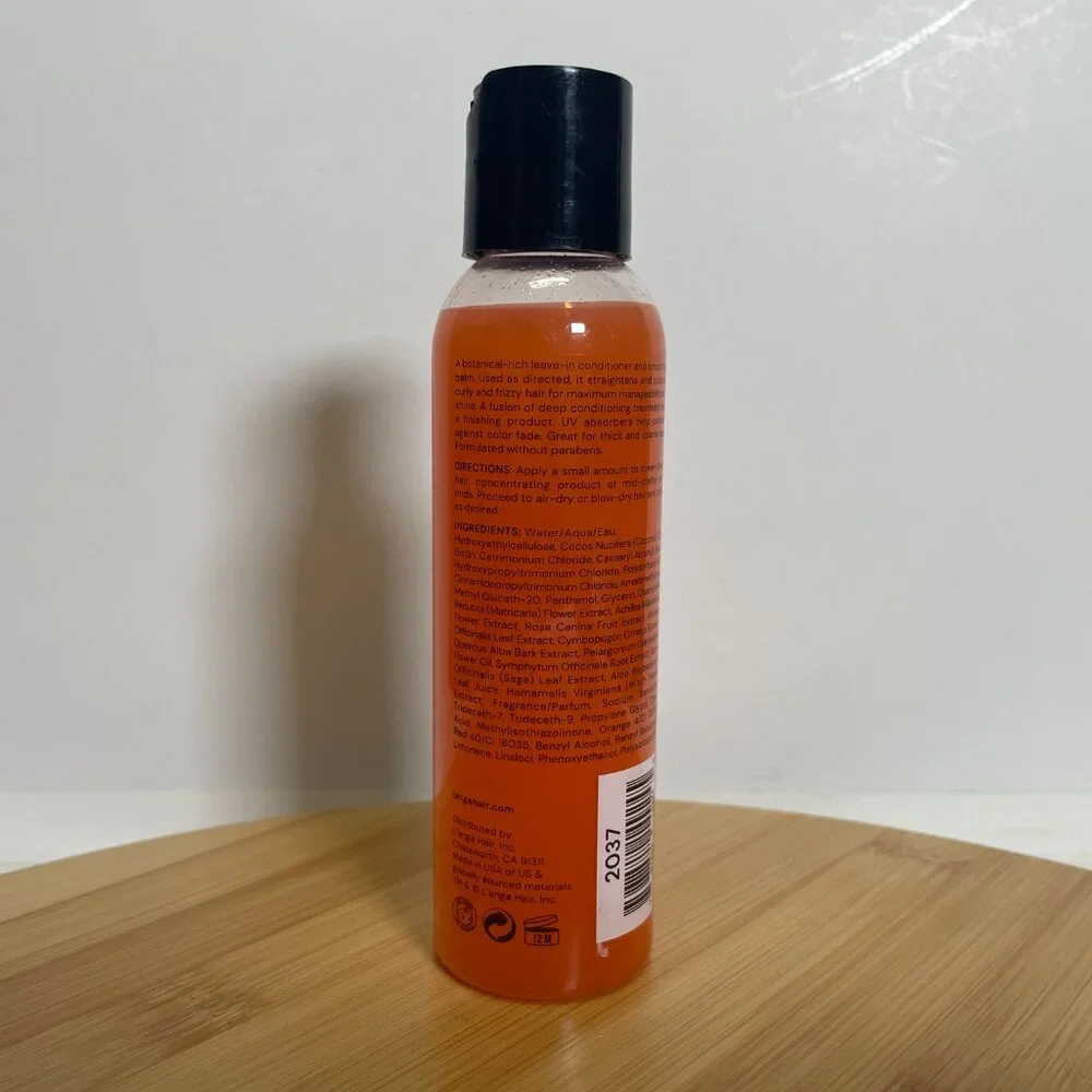 L'ange Sorbet Botanical Smoothing Hair Balm 4 OZ Leave In Conditioner Smoothing